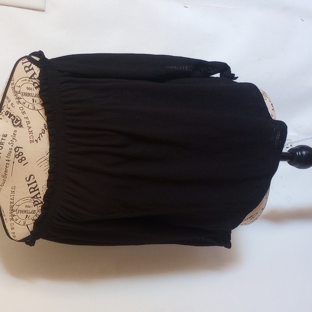 Bershka Women's Blouse Size Small Off The Shoulder Gather Neckline